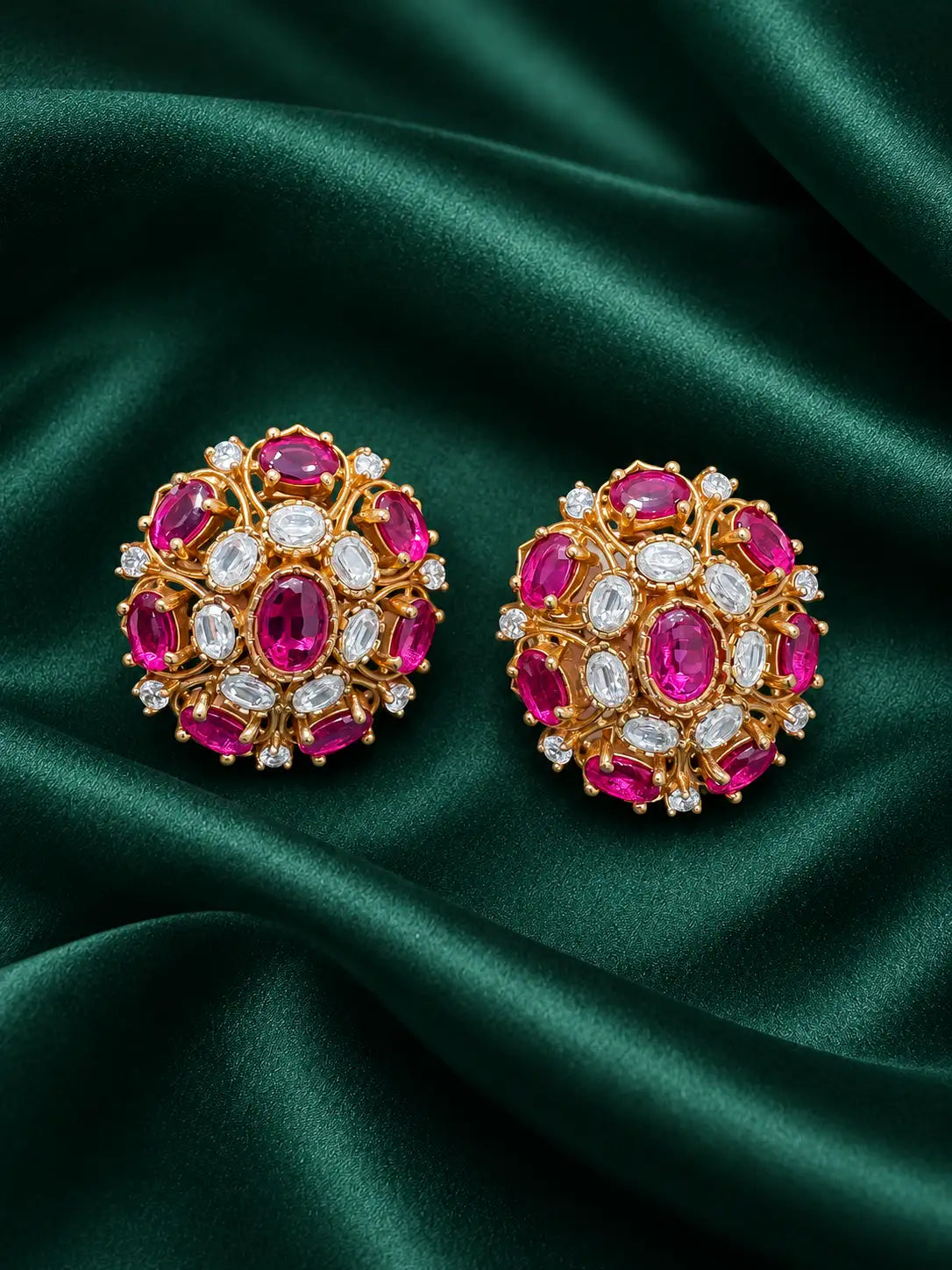 Zevar Club Diamond Fusion Kundan Studs