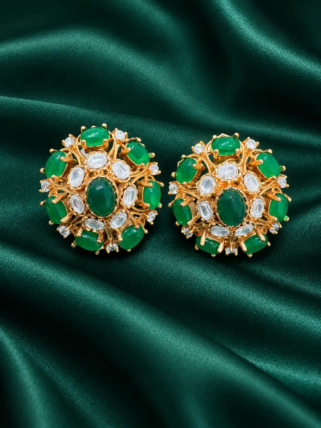 Zevar Club Diamond Fusion Kundan Studs