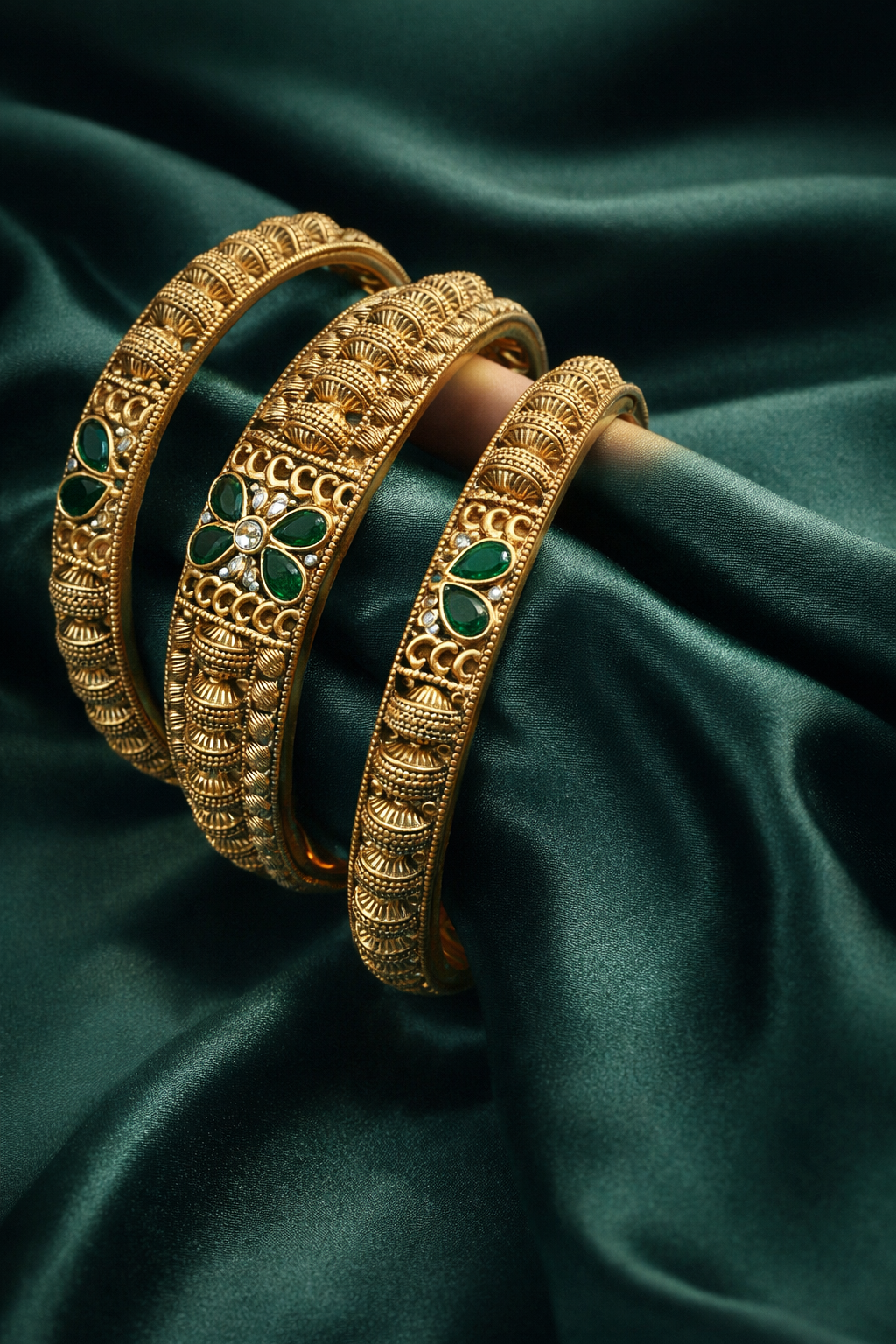 Rajwada Heritage Bangle Set : Set of 3