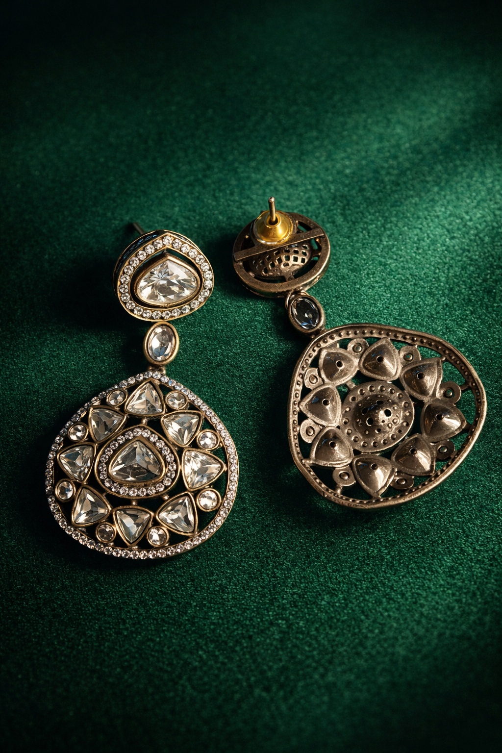 Party Glam Cubic Zirconia Drop Earrings