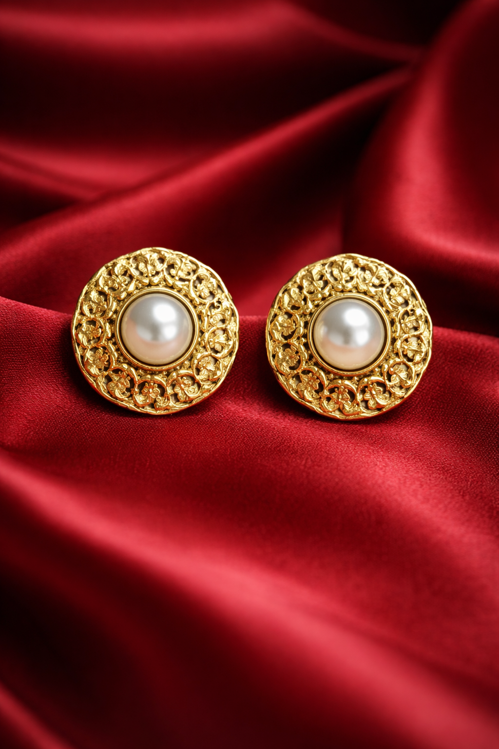 Zevar Club Valentine Perfect Gifting Oxidised Pearl Earrings Combo | Pack of 4