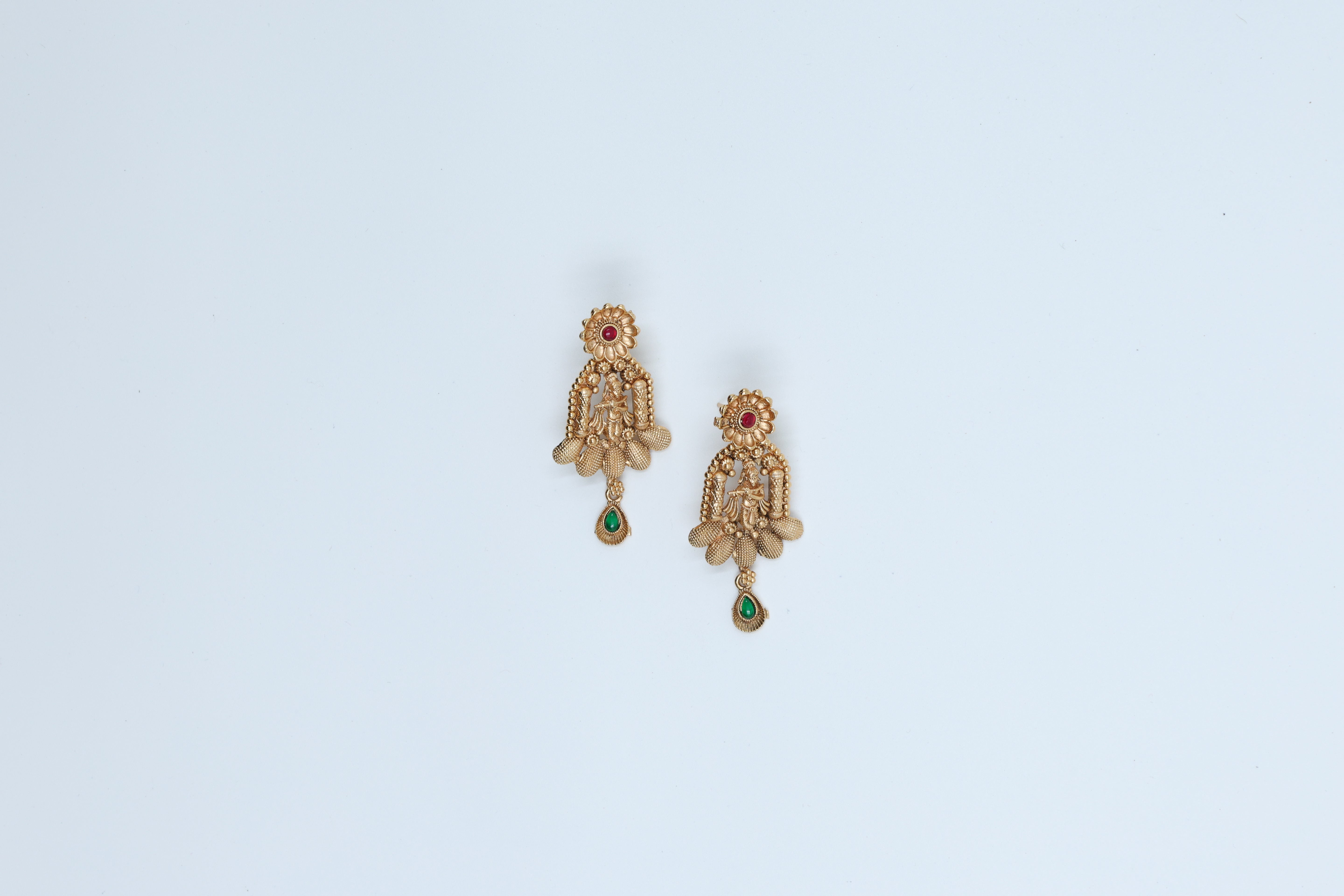 Royal Antique Long Set with Intricate Handicraft work