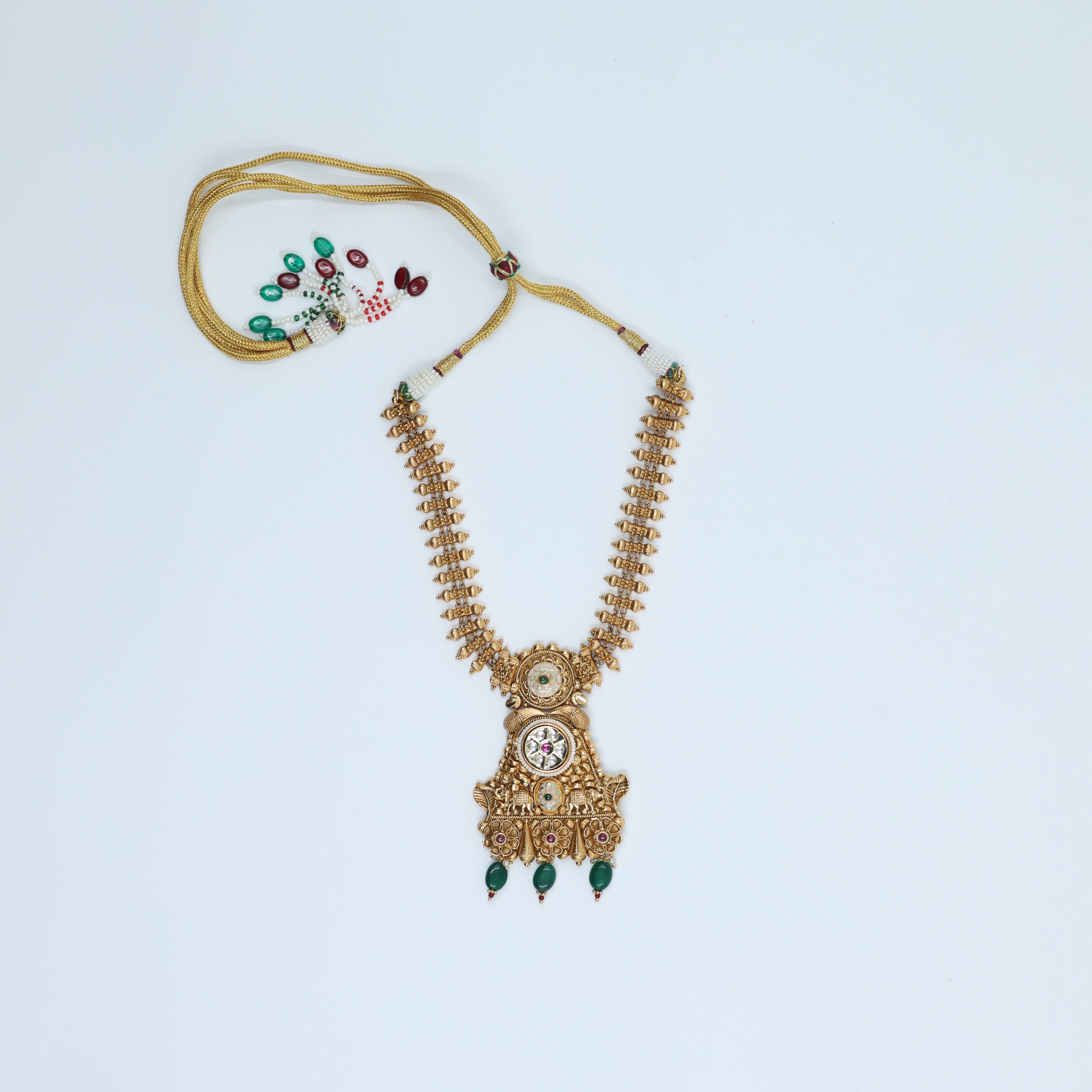 Mystic Antique 22K Gold Plated Elegant Red Set