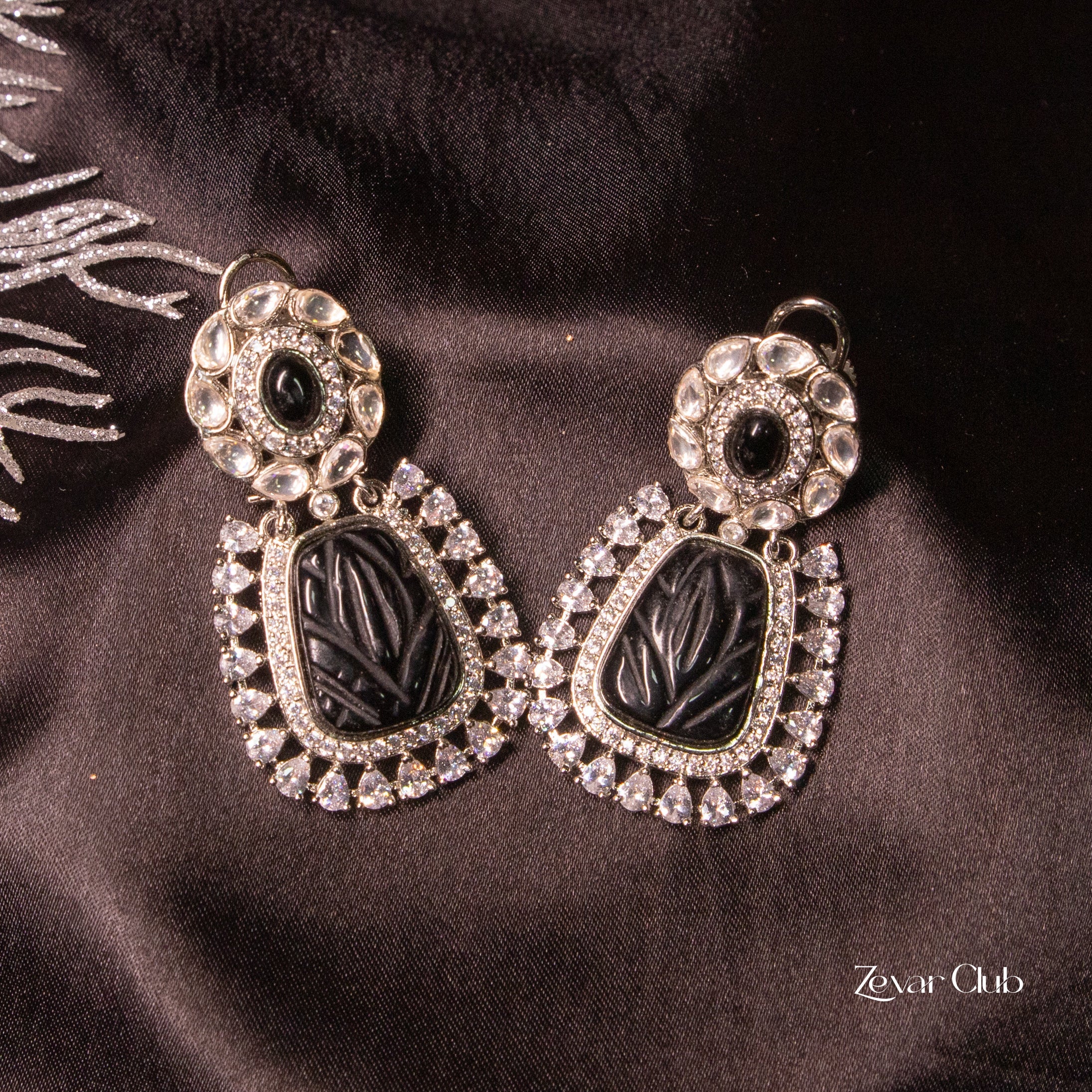 Zevar Club Pushback Elegant Diamond Earrings