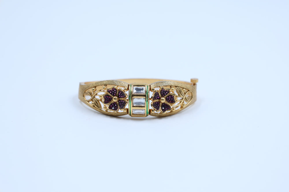 18K Gold Plated Kundan Karigiri Bracelet