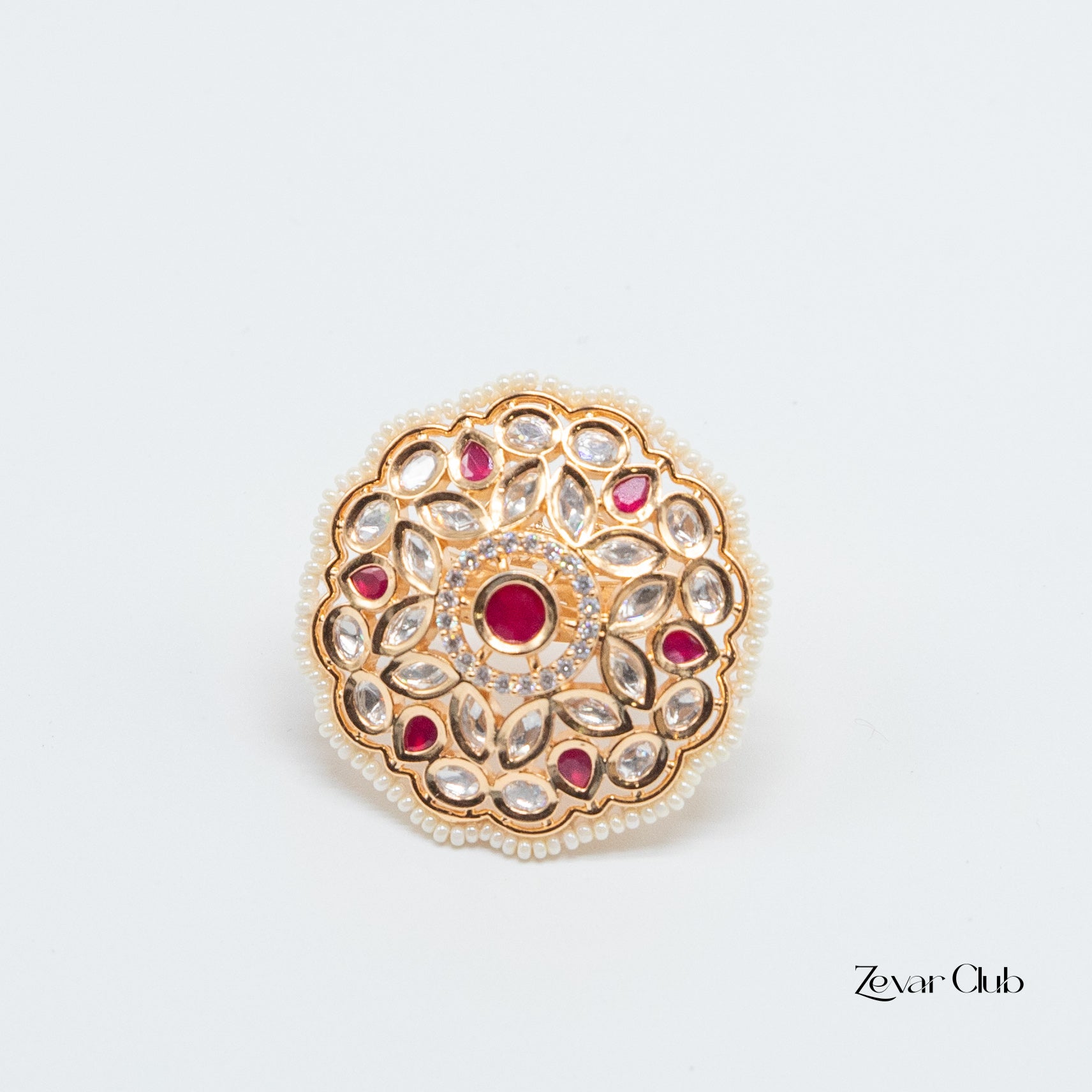 Zevar Club Statement Kundan Ring