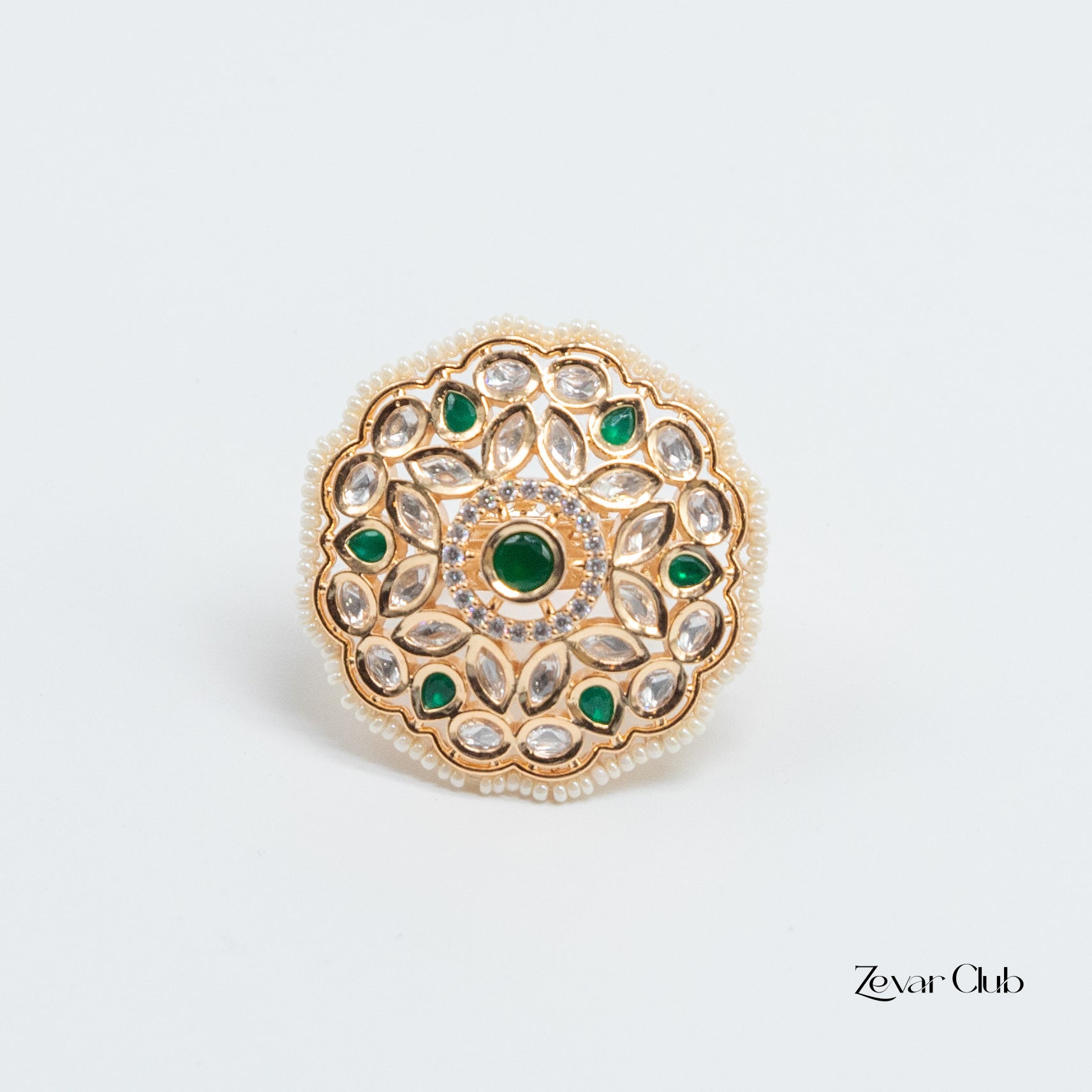Zevar Club Statement Kundan Ring