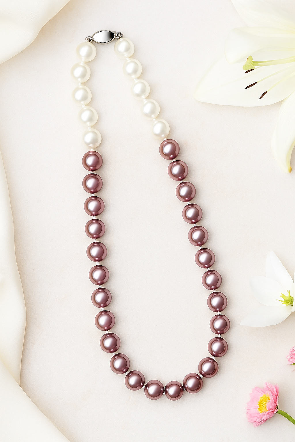 Zevar Club Single Statement Pearl Necklace