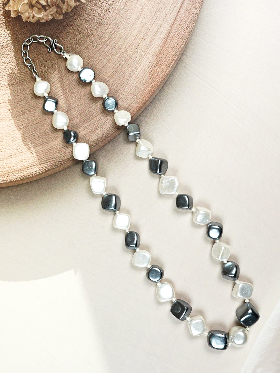 Zevar Club Single Line Semi Precious Vogue Necklace