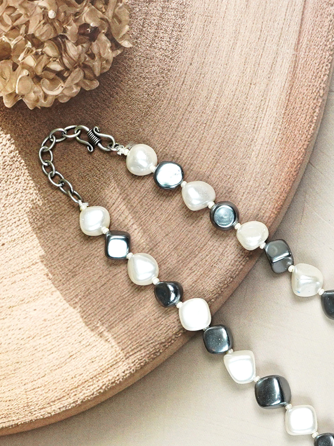 Zevar Club Single Line Semi Precious Vogue Necklace