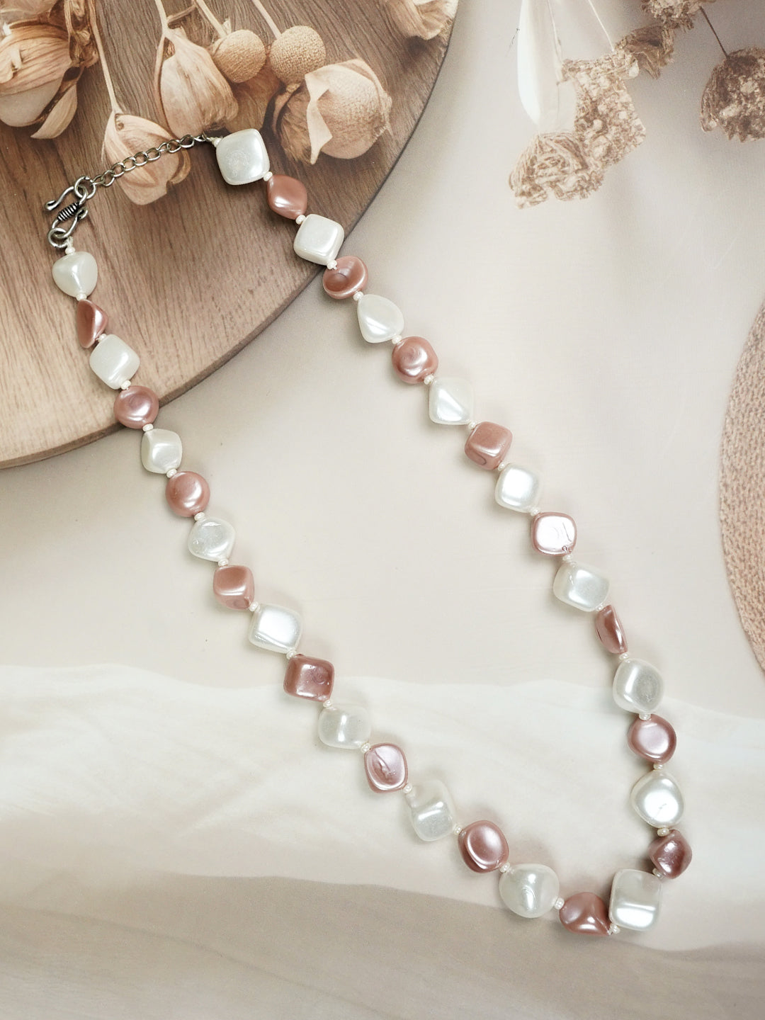 Zevar Club Single Line Semi Precious Vogue Necklace