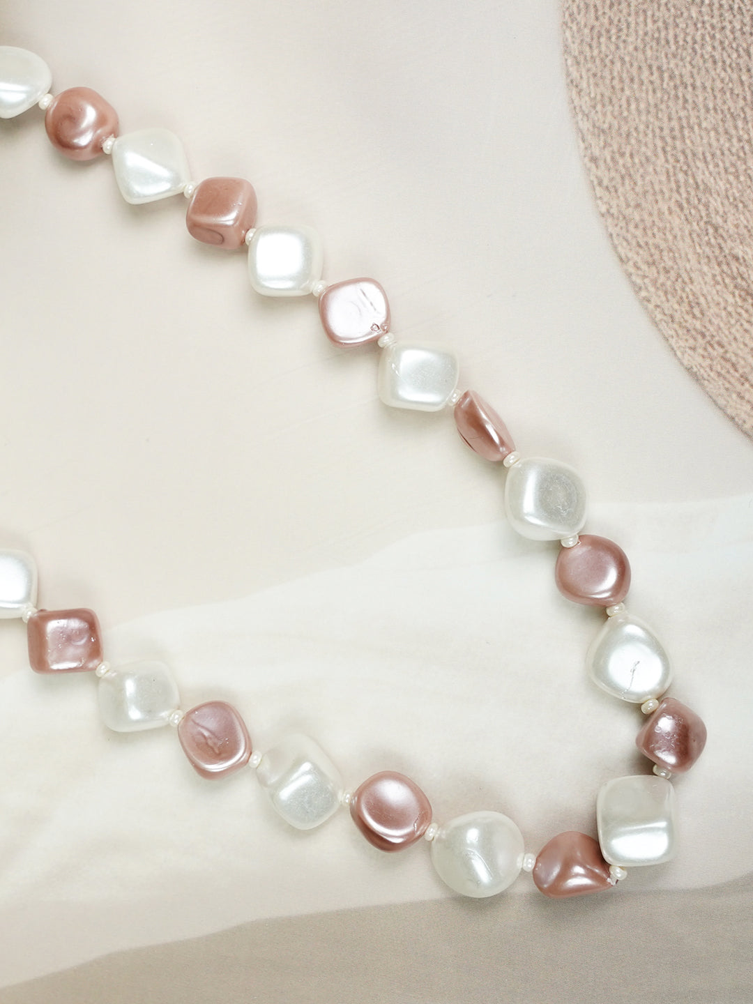 Zevar Club Single Line Semi Precious Vogue Necklace