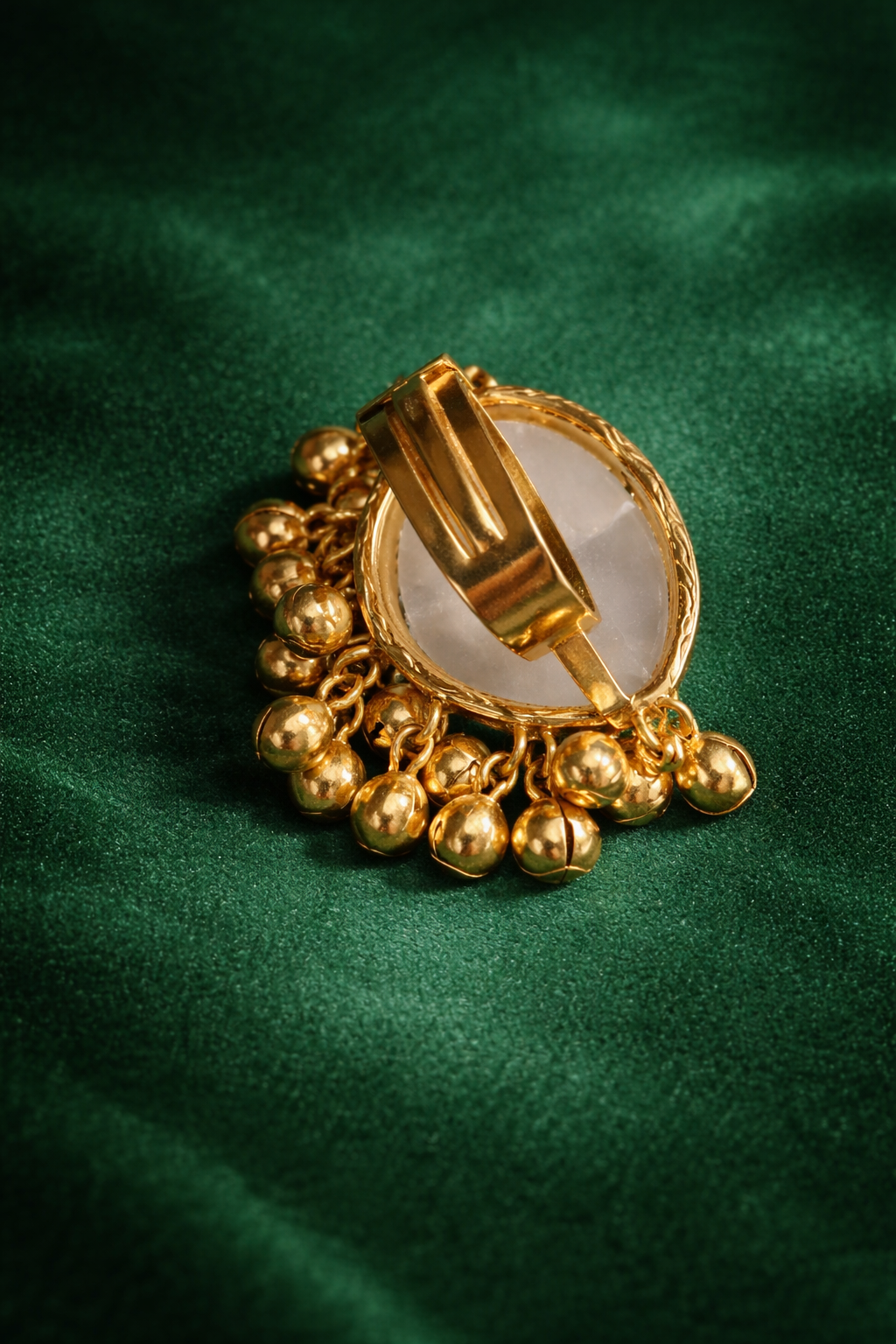 Ethnic Ivory Enamel Statement Ring