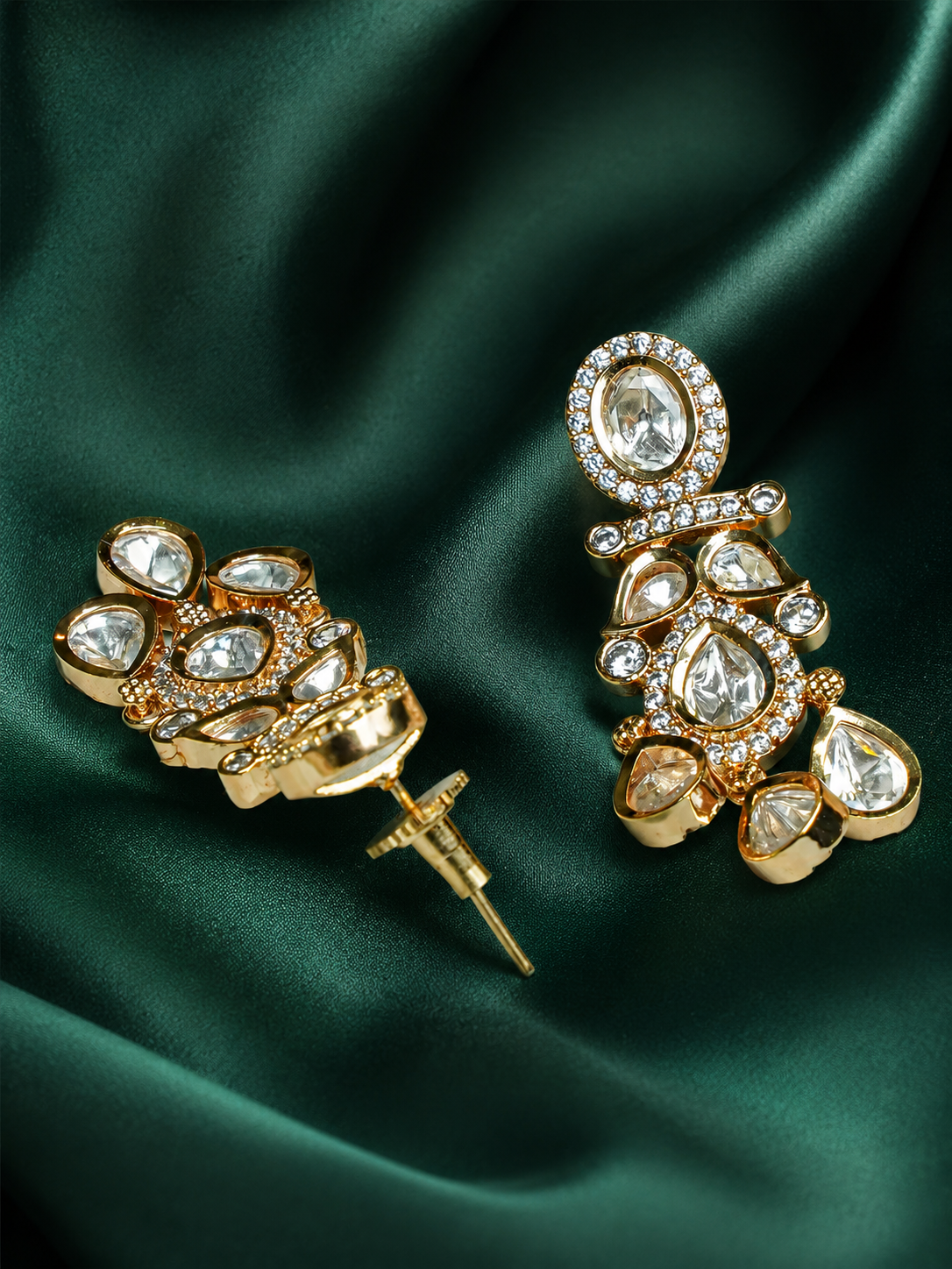 Zevar Club 22K Gold Plated Handcrafted Minimal Drop Chandbaalis