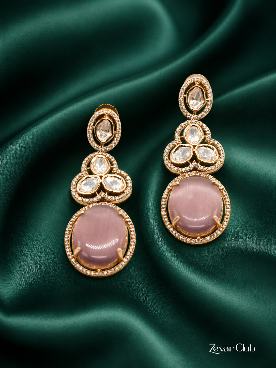 Zevar Club Chic Charismatic Drop Earrings