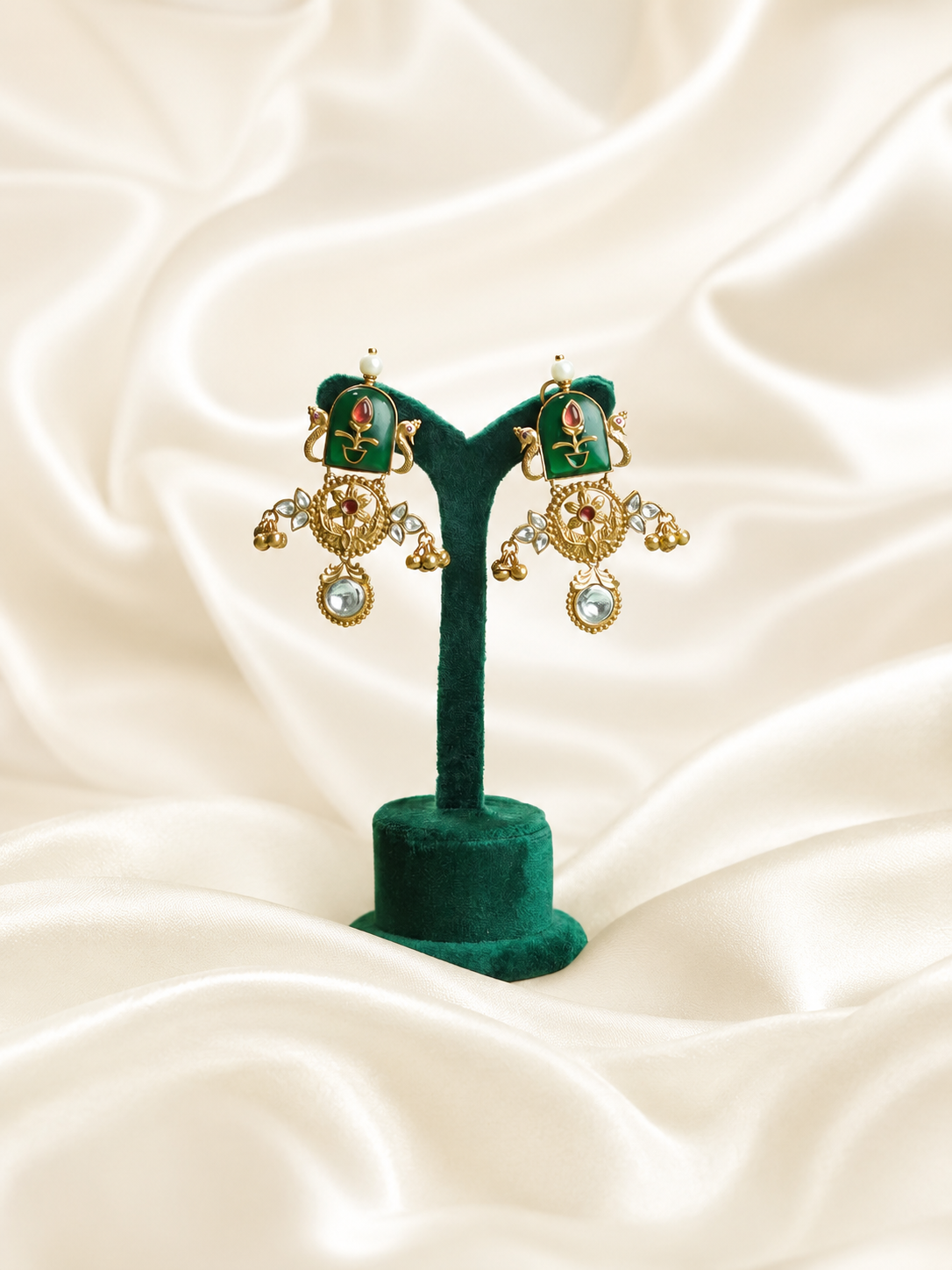Antique Gold Handcrafted Traditional Earrings