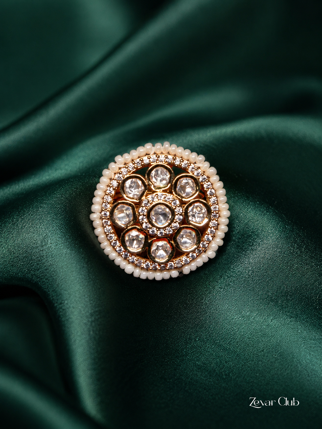 Zevar Club Charismatic Kundan Ring